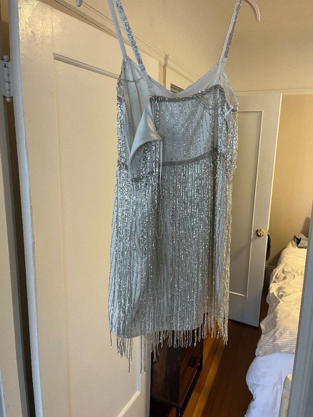 Anthropologie  BHLDN Rhinestone Fringe Mini Dress